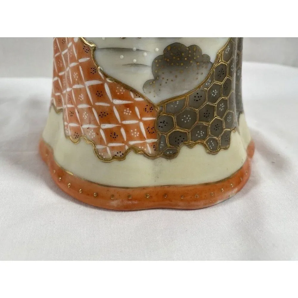 Vintage Japanese Kutani Hand Painted Chocolate Pot Japanese Geisha Tea Pot #623